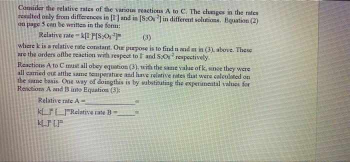 Metallic Cations Have A Pronounced Catalytic Effect On The Rate Of This Reaction Observe This Effect By Repeating React 4