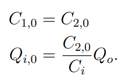 C1 0 C2 0 Qi O C2 0 Qo Ci 1