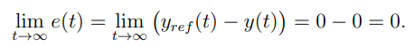 The Responces To A Step In The Disturbance V T Goes To Zero This Means That The Steady State Error For Constant Distur 2