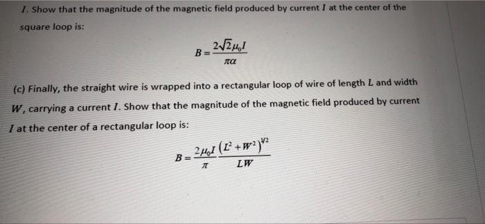 A In Figure Point P Is At Distance R On The Perpendicular Bisector Of A Straight Wire Of Length L Carrying Current 2