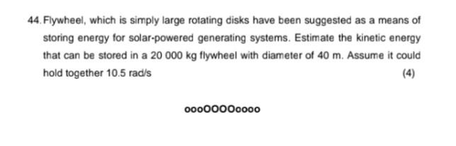 39 The Angular Position Of A 0 36 M Diameter Flywheel Is Given By Rady 0 2 0 Find 8 In Radians At T 2 0 S 2 40 2