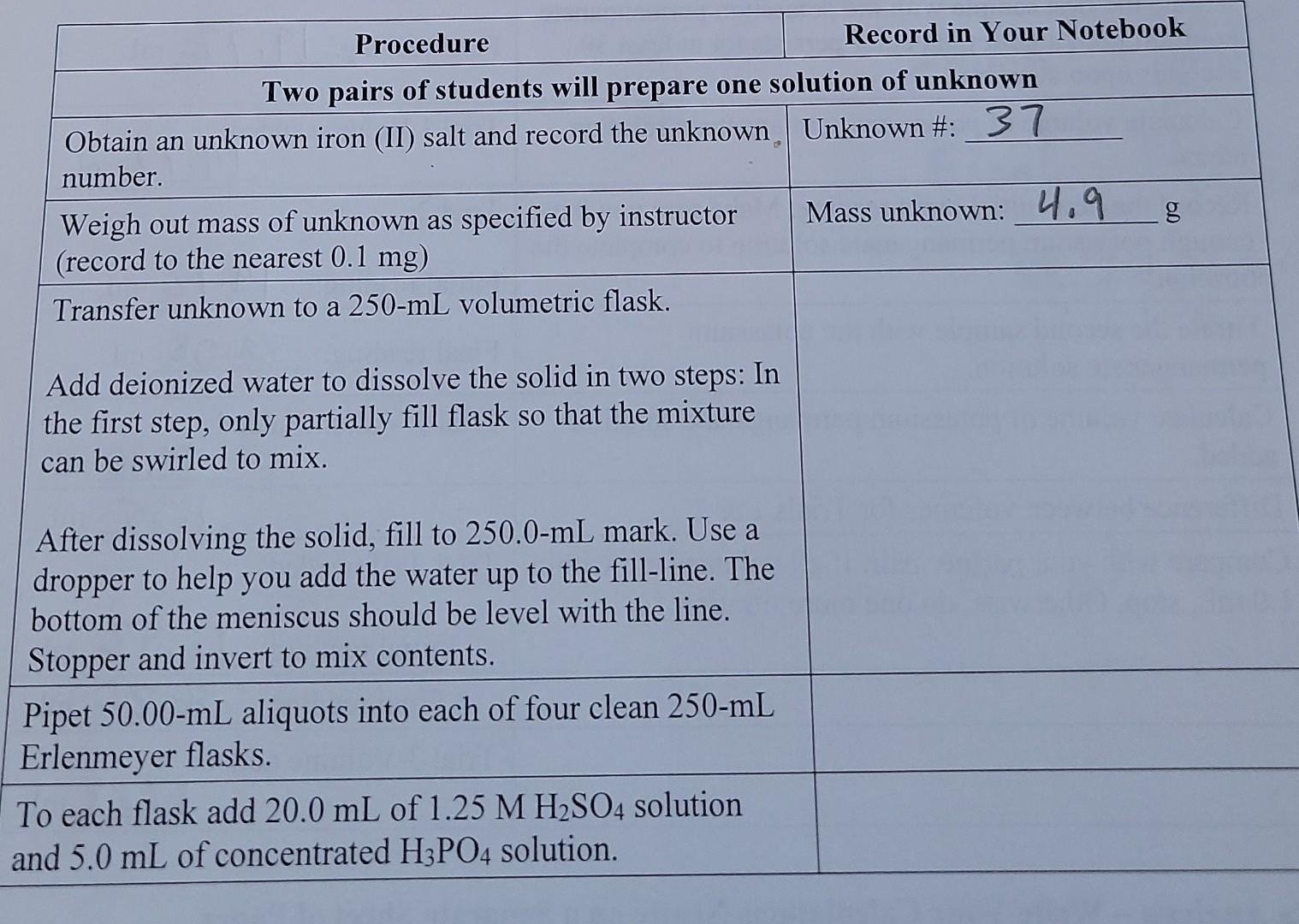 1 Which Acid Is The Source Of The Protons H Consumed In The Reaction 2 Based On Your Rmd What Can You State Abou 3