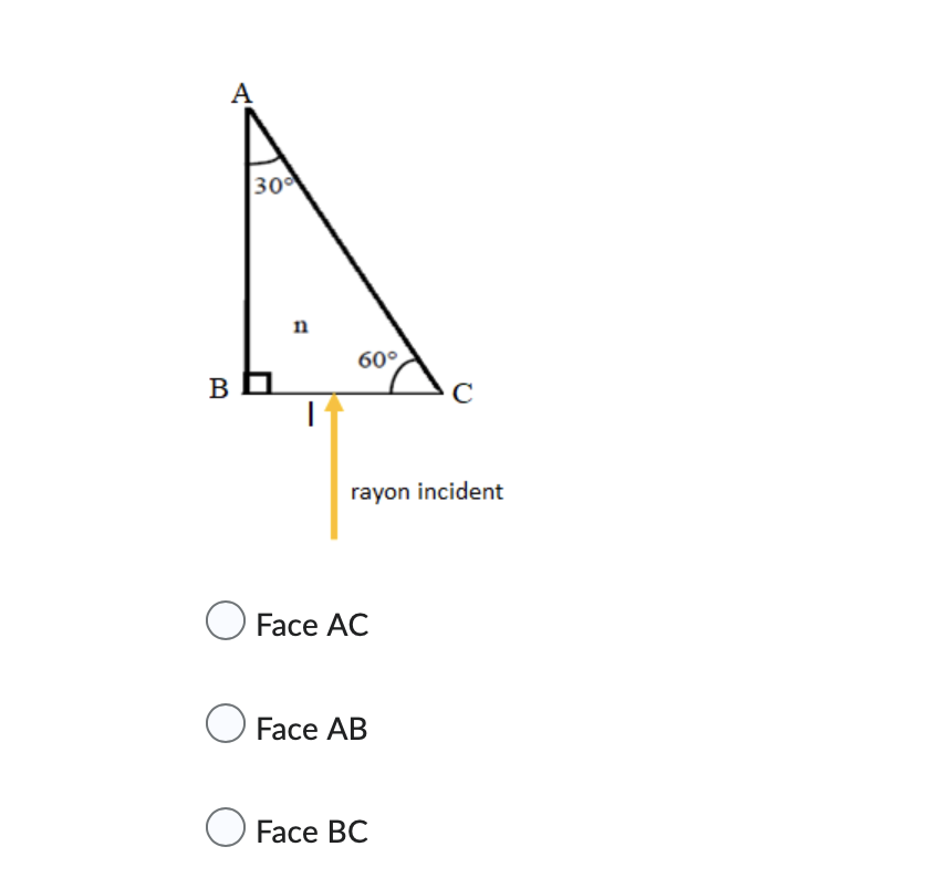 Choose The Right Answer 1 Consider A Rectangle Abc Prism At B Of Index N 1 5 And Placed In The Air Index N 1 The An 1