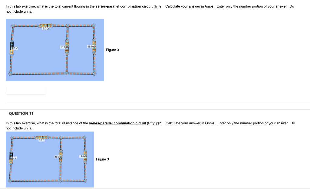 In This Lab Exercise What The Total Current Flowing In The Series Parallel Combination Circuit Ic Calculate Your Ans 1