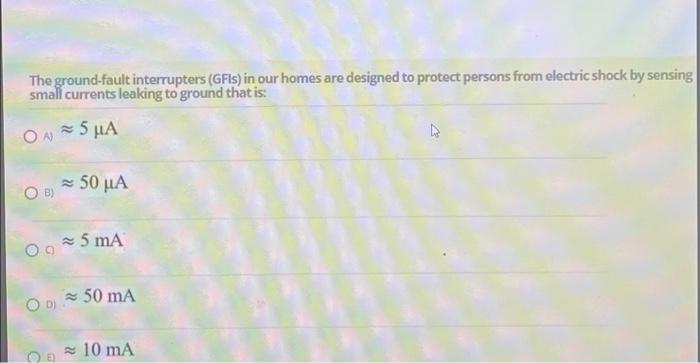 The Ground Fault Interrupters Gfis In Our Homes Are Designed To Protect Persons From Electric Shock By Sensing Small C 2