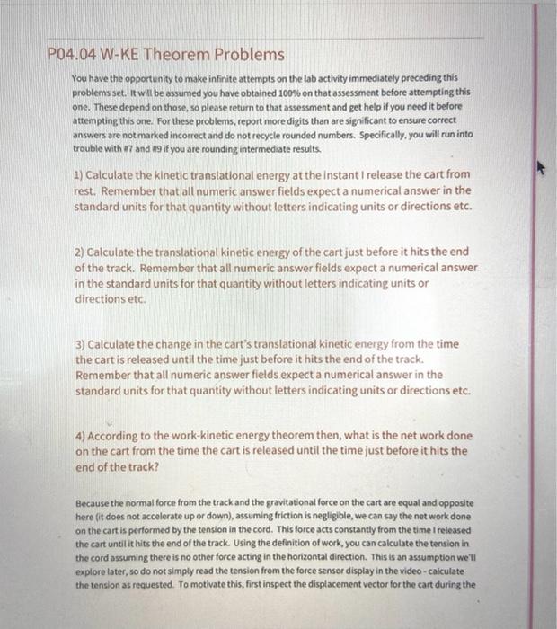 P04 04 W Ke Theorem Problems You Have The Opportunity To Make Infinite Attempts On The Lab Activity Immediately Precedin 1
