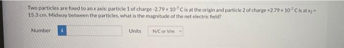 In The Figure Particle 1 Of Charge Q 1 04 Uc And Particle 2 Of Charge Q2 2 94 Uc Are Held At Separation L 9 8 C 3