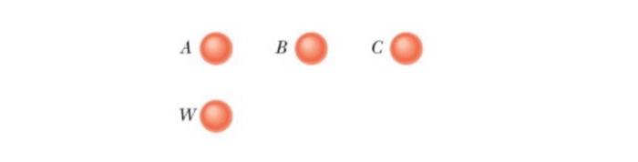 The Figure Shows Four Identical Conducting Spheres That Are Actually Well Separated From One Another Sphere W With An 2