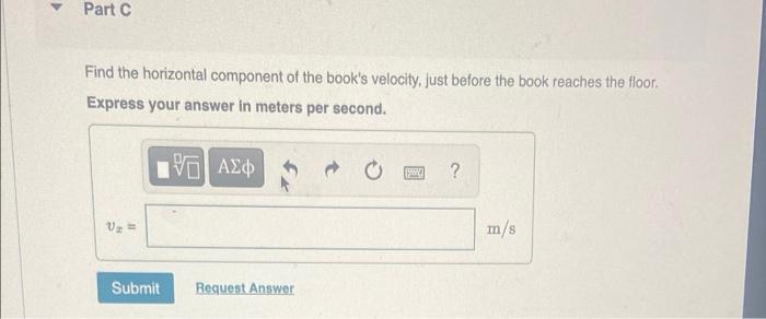A Physics Book Slides Off A Horizontal Tabletop With A Speed Of 4 00 M S It Strikes The Floor In 0 550 S Ignore Air Re 4