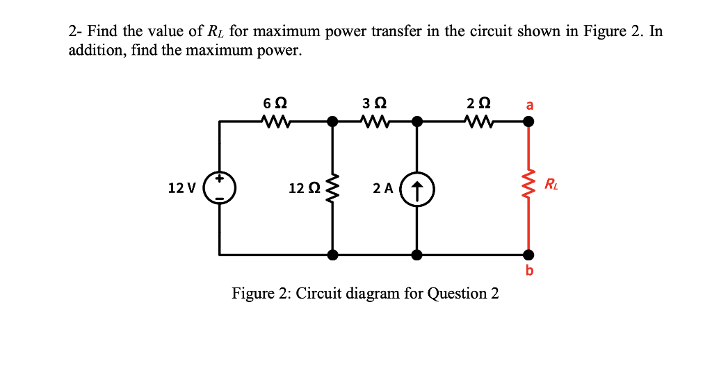 2 Find The Value Of R For Maximum Power Transfer In The Circuit Shown In Figure 2 In Addition Find The Maximum Power 1