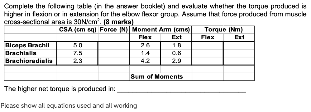 Please Show All Working And All Answers Are To Be In Si Units Only 1