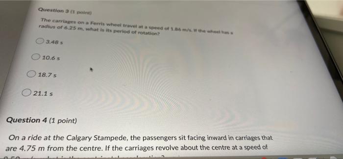 The Above Diagram Shows A Disk Which Is Spinning Counter Clockwise At A Constant Speed A Wad Of Gum Is Stuck To The Sur 3