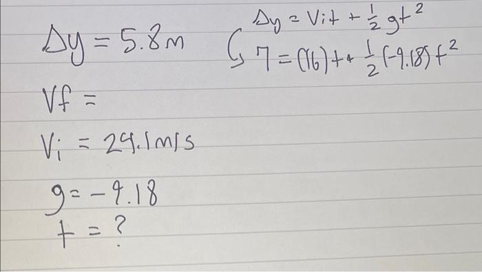 An Object Is Thrown Upwards With A Speed Of 24 1 M S How Long In Seconds Does It Take It To Reach A Height Of 5 8 M On 2