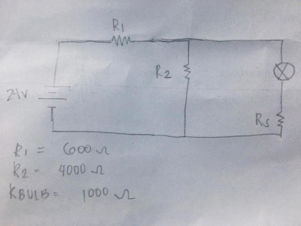 2 V R 600 R 4000 Kbulb 1000 R Ww R M Rs 3 1