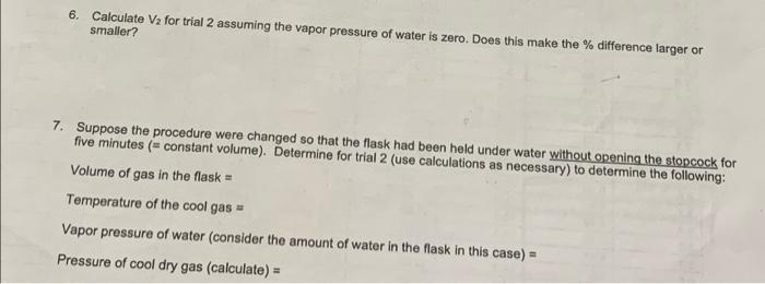The General Gas Law Objectives 1 To Measure The Volume Temperature And Pressure Of Gases 2 To Apply Dalton S Law 3 4