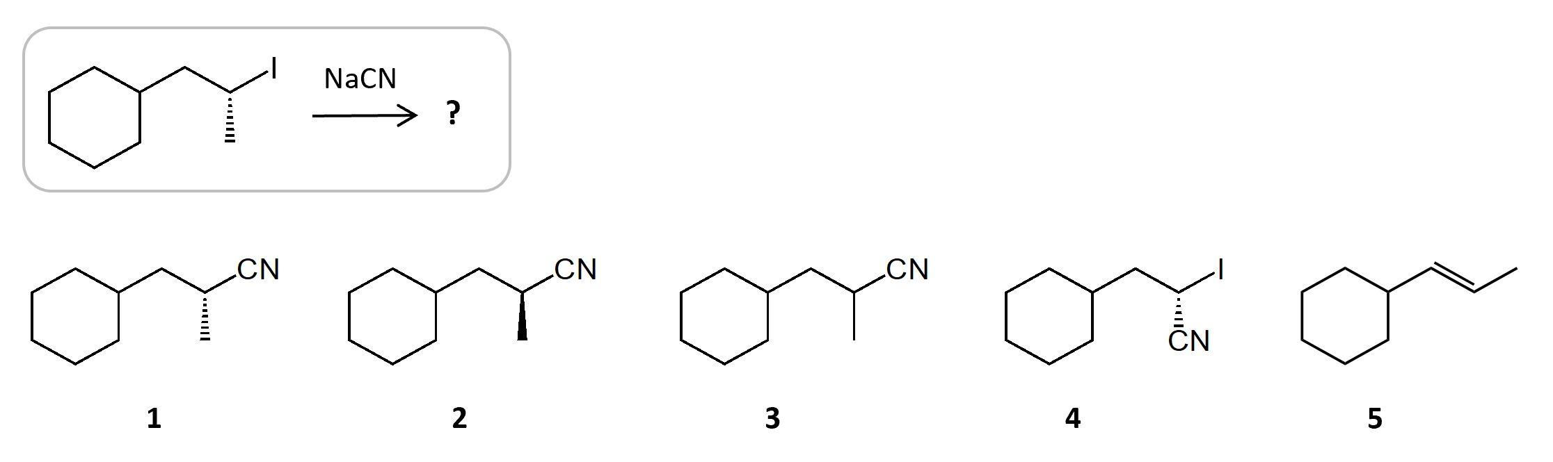 1 Which Substance In Each Of The Following Pairs Will Make A Sn2 Reaction Go Faster 2 What S The Product In The Follo 2