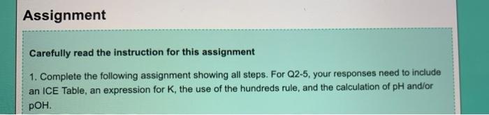 Assignment Carefully Read The Instruction For This Assignment 1 Complete The Following Assignment Showing All Steps Fo 1