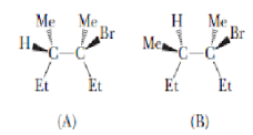 A And B Are Diastereoisomers Of 3 Bromo 4 Dimethylhexane Their Treatment With Sodium Ethoxide In Etoh Produces 3 4 Dime 1