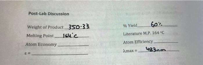 Pre Lab 15 Acid Orange Name Fill In The Reagents Table Below Substance Sulfanilic Acid 2 Naphthol Mass G Mw G Mol 4