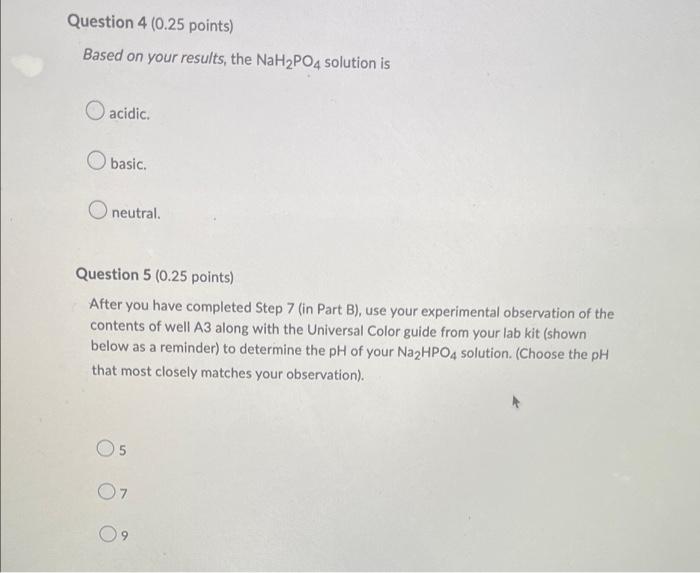 Part B Salts Question 1 0 25 Points After You Have Completed Step 7 In Part B Use Your Experimental Observation Of 3