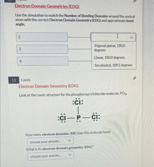 The Following Is A List Of The Electron Domain Geometries Showing The Spatial Distribution Of The Areas Of Electron Dens 2