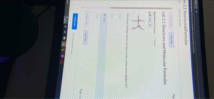 View Ung De Conte2582460 Content 9623733 Ns 2 1 Structures Formulas 00 Diem Tan Attempt 1 Pripr Next Page Lab 2 1 Struct 1