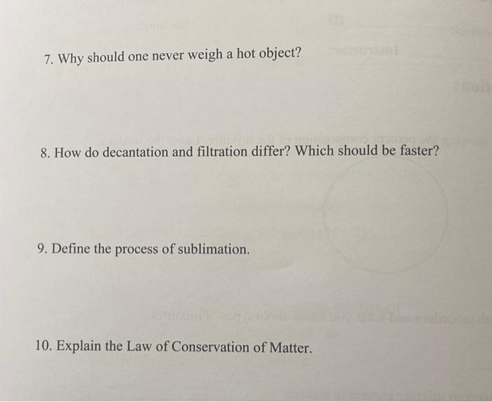 Experiment 2 Separation Of The Components Of A Mixture Name Id Section Due Date Instructor Pre Lab Questions 1 Dr 3