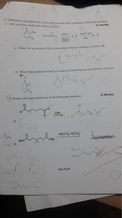 4 Robinson Annulation Is A Two Step Process That Combines A Michael Reaction With An Intra Molecular Aldol Reaction 2 1