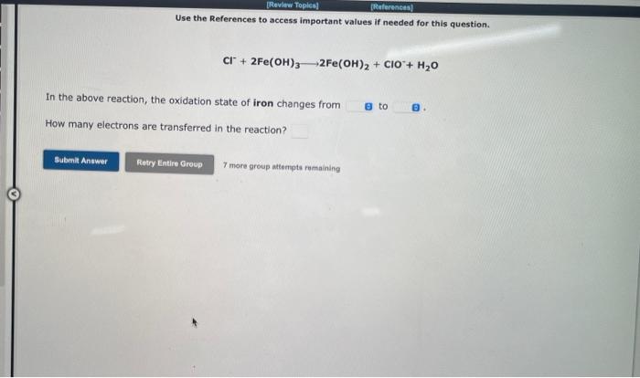 Review Topics References Use The References To Access Important Values If Needed For This Question Ci 3s 3h Ocio 2