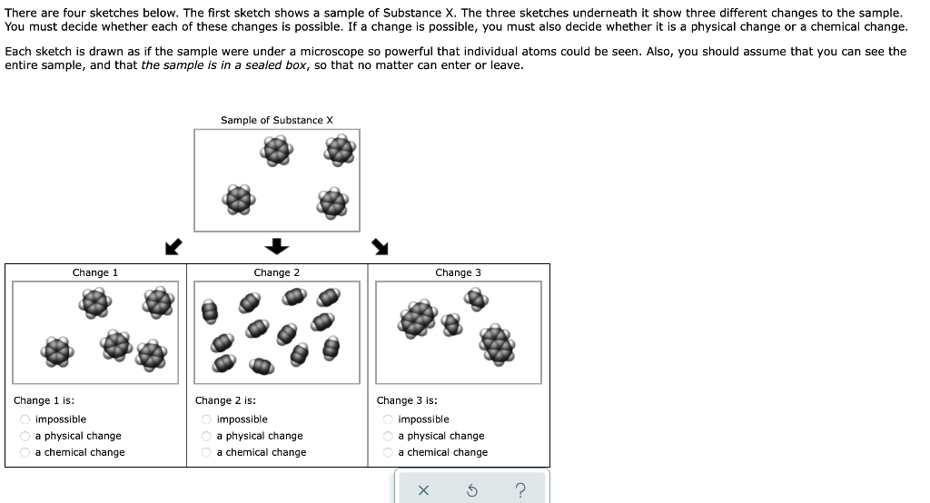 There Are Four Sketches Below The First Sketch Shows A Sample Of Substance X The Three Sketches Underneath It Show Thr 1