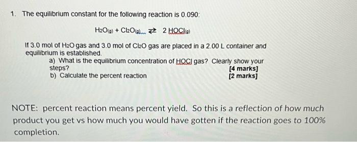 At Equilibrium A The Total Amount Of Reactants Equals The Total Amount Of Products B The Concentration Of Each Reacta 3