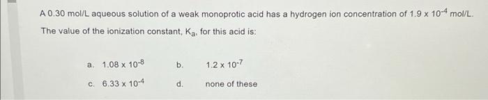 For Phosphoric Acid H3po4 The Ka A Po4 H H3po4 B Hpo42 H H3po4 C H2po4 H H3po4 D H3po4 H Po 9