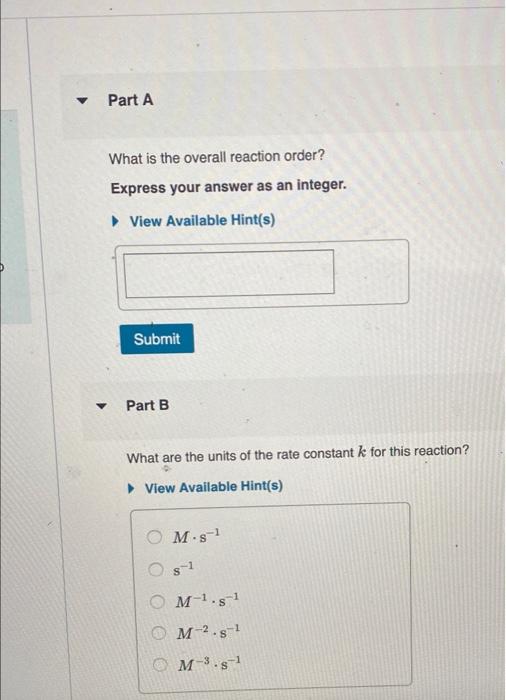 Late Law Learning Goal To Understand Reaction Order And Rate Conant For The General Equation Aa 18 C Dd The Rate Tai 2