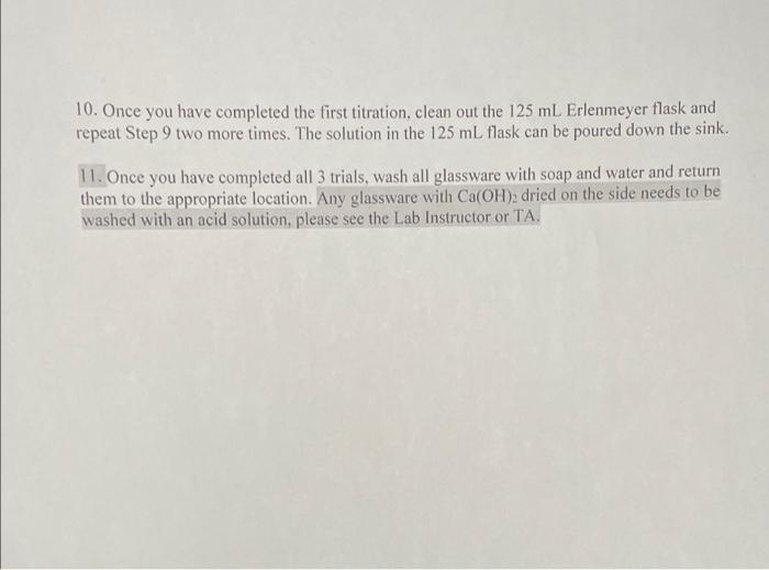 Data Write Data In Pen Only Hc 0 0 2016 M Part A Solubility Of Ca Oh 2 Temperature 21 0 C Trial 1 2 3 Initial Bu 9