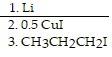 1 Li 2 0 5 Cul 3 Ch3ch2ch 1 1