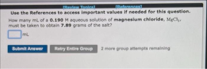 Review Topics Referencesl Use The References To Access Important Values If Needed For This Question If An Aqueous Sol 2