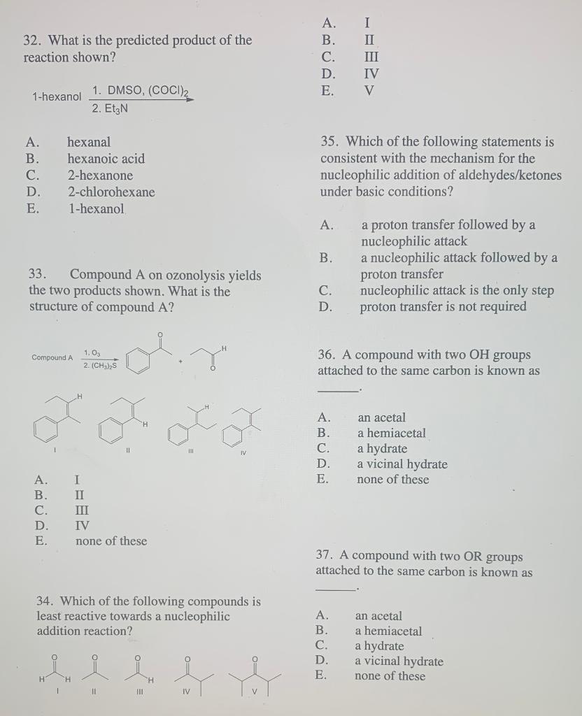 Would Appreciate Help On Questions 32 33 34 And 35 Thank You In Advance 1
