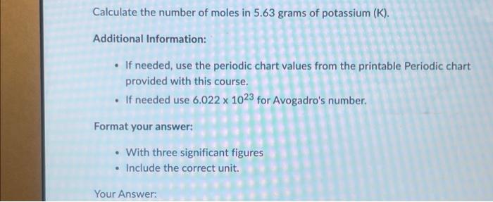 If 0 3693 Moles Of A Something Weighs 79 97 G What Is The Molar Mass Of It In Units Of G Mol Format Your Answer Like 4