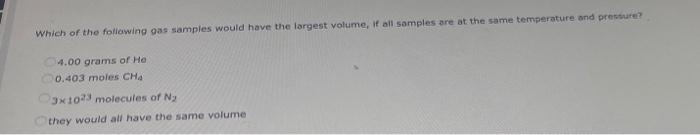 Use The References To Access Important Values If Needed For This Question A Sample Of Hydrogen Gas Occupies A Volume Of 3