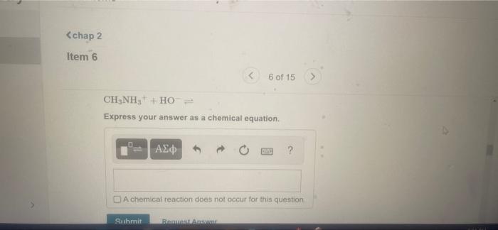 Chap 2 Item 6 6 Of 15 What Products Are Formed When Each Of The Following Reacts With Ho V Part A Ch Oh Ho Exp 3
