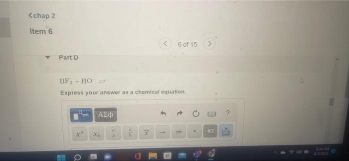 Chap 2 Item 6 6 Of 15 What Products Are Formed When Each Of The Following Reacts With Ho V Part A Ch Oh Ho Exp 4