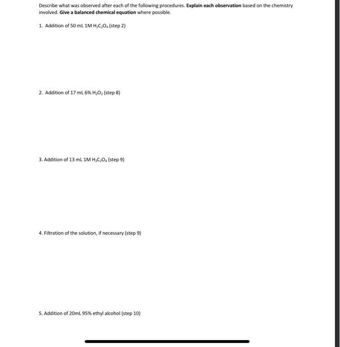Introduction Many Of The Experiments Performed In Chemistry 101 Involved Either The Quantitative Or Qualitative Analysis 2