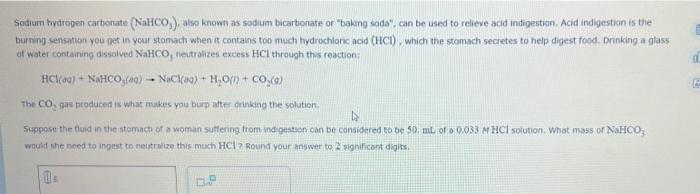 Sodium Hydropen Carbonate Nahco Also Known As Sodium Bicarbonate Or Baking Soda Can Be Used To Relieve Acid Indige 1