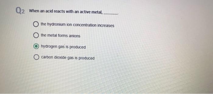 Q1 Which Acid Is The Most Commonly Produced Industrial Chemical O Acetic Acid Nitric Acid Sulfuric Acid Ohydrochloric A 2