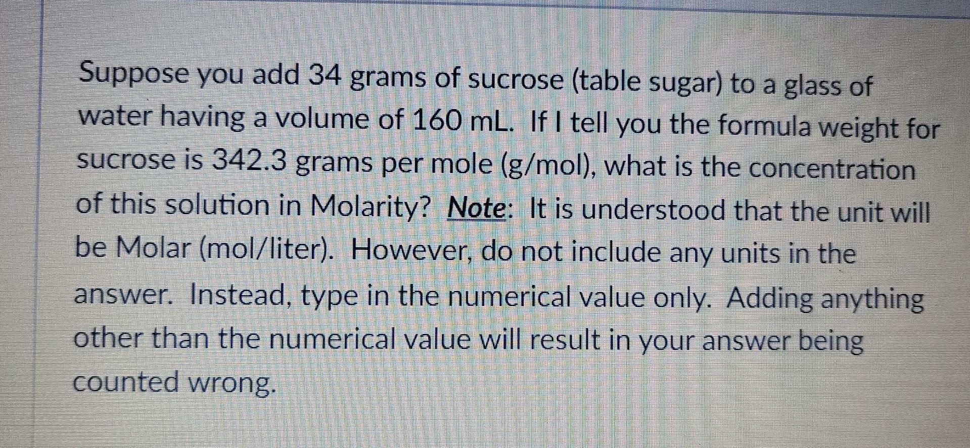 How Much Of A 0 2m Stock Solution Of Nacl Would You Need To Make A 100ml Dilution Of Nacl At Final Concentration 0 05m 2
