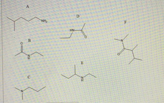 A B C Nh Hn D E L F H Name The Products Of The Hydrolysis Of Compound F Edit View Insert Format Tools Table 12pt Par 1