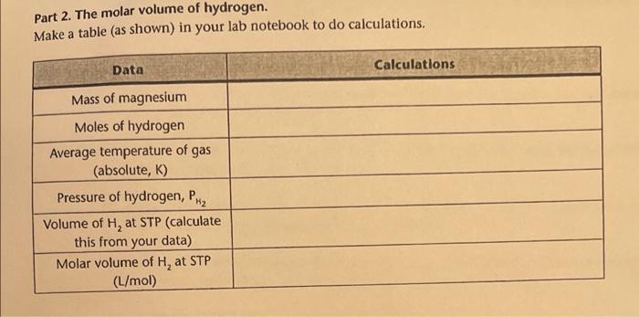 Data Reaction Of Mg S With Hci Mass Of Magnesium Metal Temperature Of The Gas In Flask A The Temperature Of The Solu 2