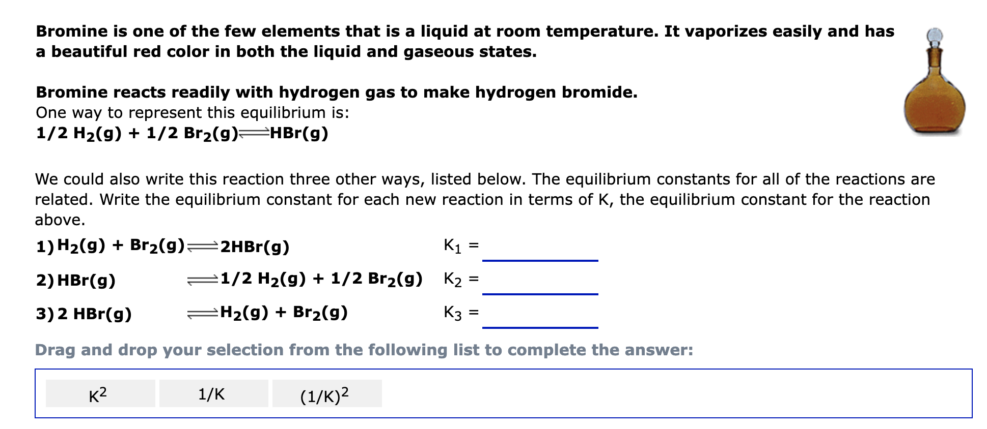 Bromine Is One Of The Few Elements That Is A Liquid At Room Temperature It Vaporizes Easily And Has A Beautiful Red Col 1
