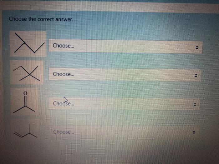 Choose The Correct Answer Choose X Choose 1 Choose Choose 1