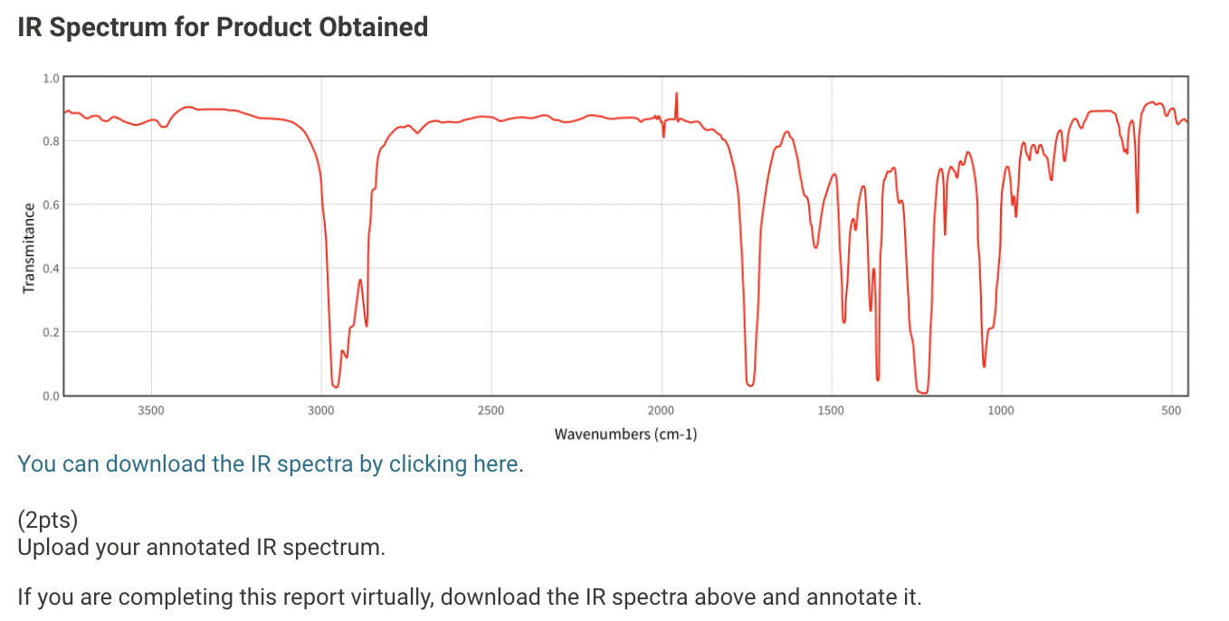 Please Help 2 Does This Suggest That Your Reaction Worked Use 1 Or Two Key Ir Peaks To Justify Your Answer 3 What D 1
